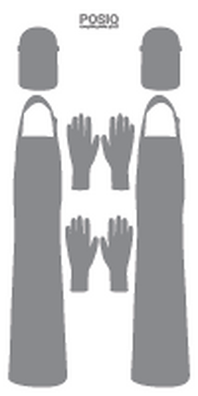 Kleding en handschoenen, voorbeeld 2