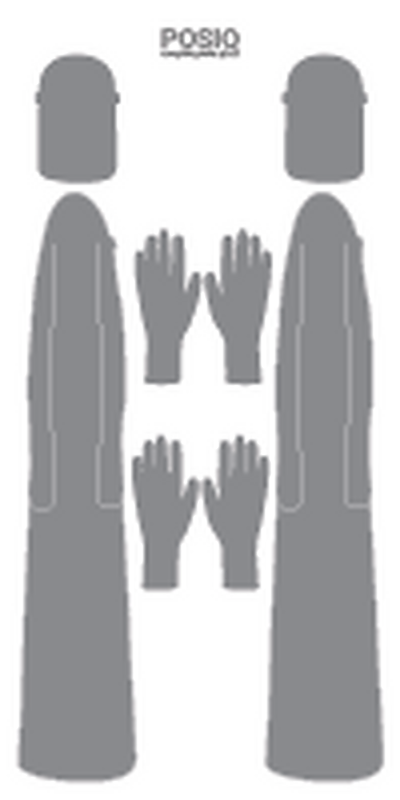 Kleding en handschoenen, voorbeeld 3